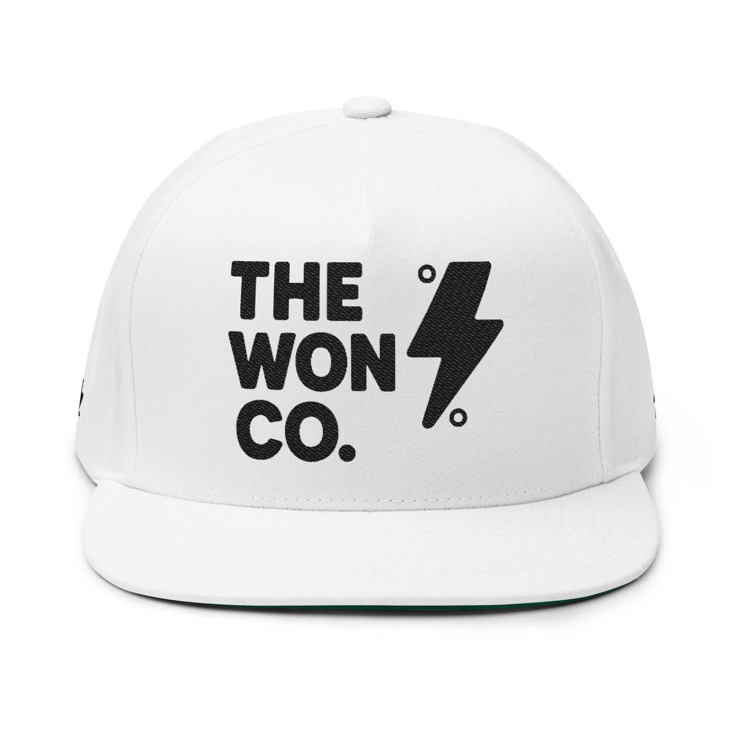 Embroidered Flat Bill Cap - THE WON CO.