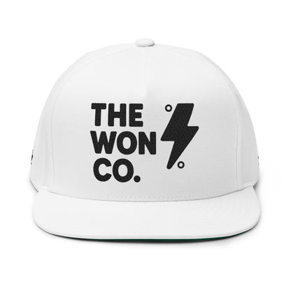 Embroidered Flat Bill Cap - THE WON CO.