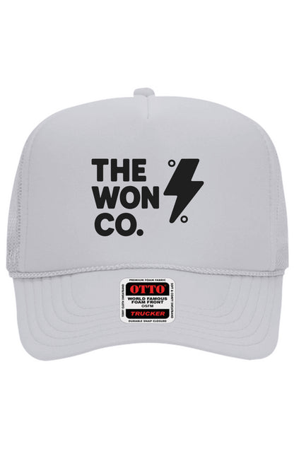 WON% Light Gray Trucker Hat